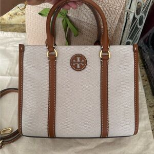 New Tory Burch small canvas tote